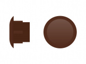 ЗАГЛУШКА D 8мм (темно-коричневый)