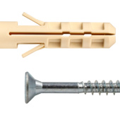 Дюбель нейлоновый PND-8 с шурупом 5,0х50