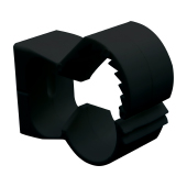 Крепеж-клипса для трубы с фиксатором PDF 26 - 32 черная