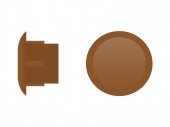 ЗАГЛУШКА D 12мм (коричневый)