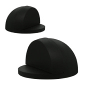 Дверной ограничитель полусфера QSM, цвет черный