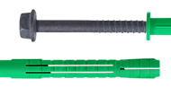 Фасадный дюбель АНФ-Л для ячеистых бетонов в комплекте с шурупом ШГ