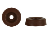 Накладка пластиковая для мебельных ножек, коричневая