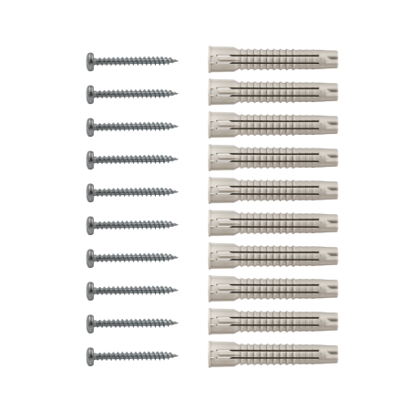 Комплект универсального крепления с шурупом 5x50 Zn полукругл. гол. (10 шт.)
