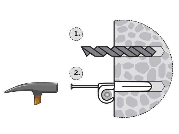 Скоба крепежная для плоского кабеля PSC 3x5