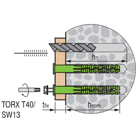 Фасадный универсальный дюбель АНФ-Б