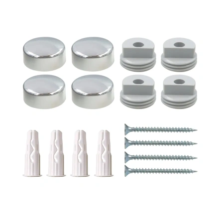 Крепление для зеркала хром, гладкое (1 компл.)