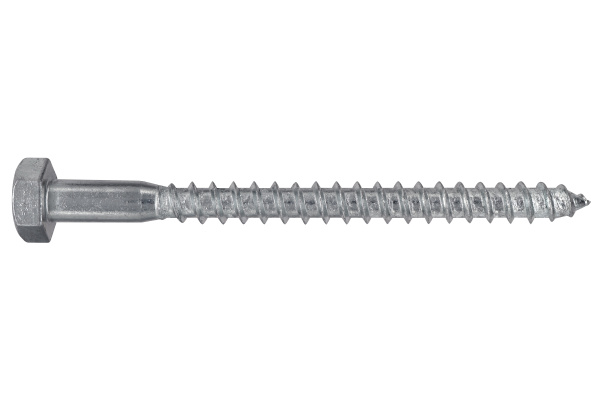 Шуруп DIN 571 с шестигранной головкой сантехнический ZN 10x120 (8 шт.)