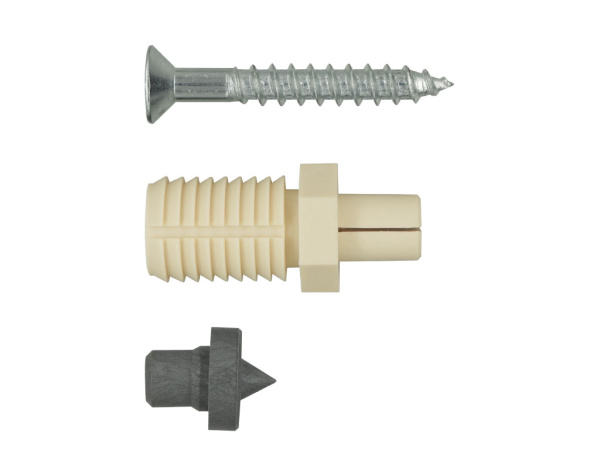 Комплект крепления ступеней лестницы к металлическому основанию (4 шт.)