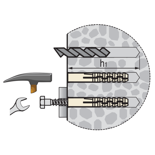 Дюбель распорный нейлоновый PND 14L ЕВРОПАРТНЕР