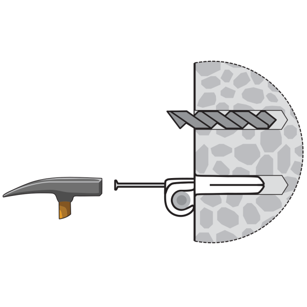 Скоба крепежная для кабеля PSC 8-12 ЕВРОПАРТНЕР