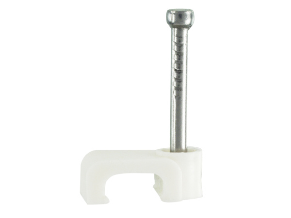 Скоба крепежная PSC 3х5 белая (100 шт.)