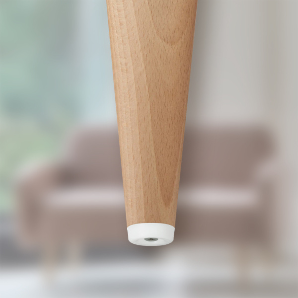 Накладка пластиковая для мебельных ножек, коричневая