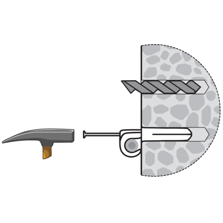 Скоба крепежная  PSC 3-5 черная