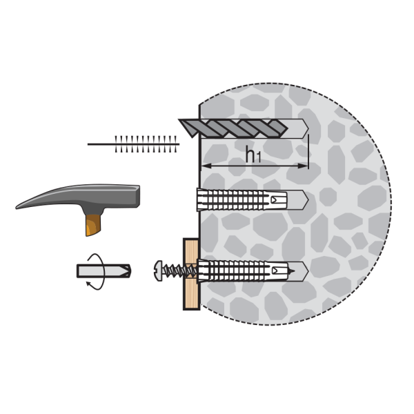 Дюбель универсальный нейлоновый PDU ЕВРОПАРТНЕР