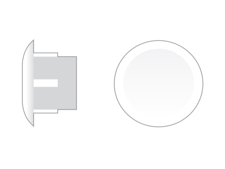 ЗАГЛУШКА D 10мм (белый)