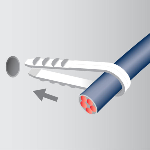 дюбель хомут нейлоновый  PDX