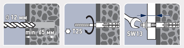 Комплект крепления раковины PWR 50
