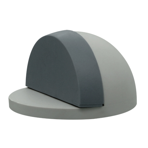 Дверной ограничитель полусфера QSM серый (50 шт.)