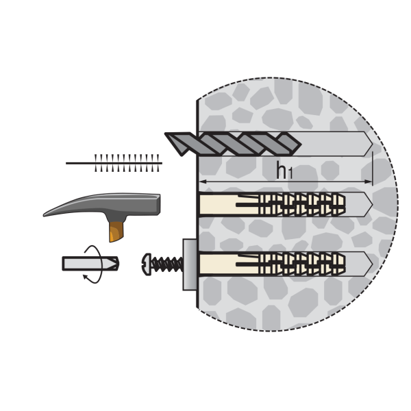 Дюбель распорный нейлоновый PND 6M ЕВРОПАРТНЕР