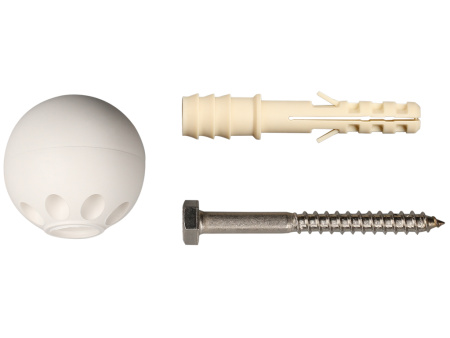 Комплект дверного ограничителя, цвет белый